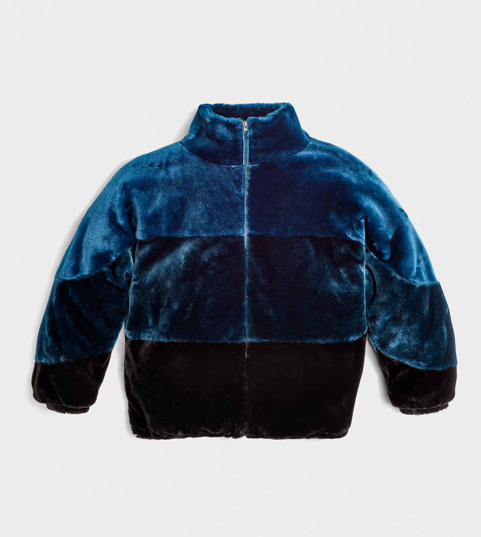 UGG Elaina faux fur jacket in multi | ASOS